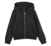 Zadig & Voltaire - Cardigan À Capuche - Black - Fille - 14 Ans