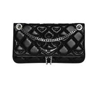 Zadig & Voltaire - Pochette Matelassée en Cuir Monogramme avec Chaîne - Femme - Sacs - Noir - Taille: ONE Size