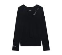 Zadig & Voltaire - Pull en Cachemire Col V - Femme - Pulls - Noir - Taille: 40 FR