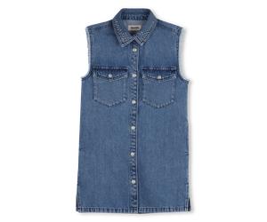Zadig & Voltaire - Robe Chemise Sans Manches - Double Stone+brossage - Fille - 12 Ans