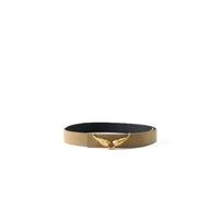 Zadig & Voltaire - Rock Reversible 30Mm Suede Belt - Femme - Accessoires - Beige - Taille: S