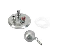 ZADIKO Couvercle de fût Tri-Clover 4" avec verrous à Bille - Accessoire de Fermentation for bière et vin Maison, avec soupape de surpression