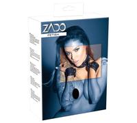 ZADO - collier cuir avec menotte (noir)