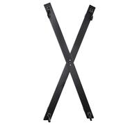 ZADO - Croisillon de bondage mural - kit de fixation - noir