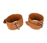 ZADO - Menottes en cuir pour poignets (marron)