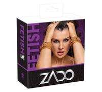 ZADO - Menottes en cuir pour poignets (marron)