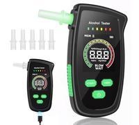 ZaejjaeY Ethylotest Electronique - Etiloteste Electronique avec 5 Embouchures, Alcotest Numerique, ethylometre mesures de Haute précision (Noir)