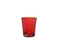Zafferano Bei, verre soufflé et fabriqué à la main/Gobelet coloré/Verre à boire dans un pack de 6 (Rouge)