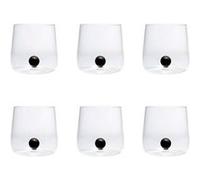 ZAFFERANO Bilia 6 Verres Noir Noir G