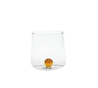 Zafferano Bilia Bicchieri Giallo 44 cl Set 6 Pz in Vetro Borosilicato Fatto a Mano