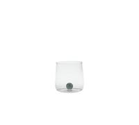 Zafferano Bilia Lot de 6 gobelets en verre borosilicate fait à la main, décorés avec une boule en verre colorée à l'intérieur, cl 44 h 90 mm d 88 mm (gris)