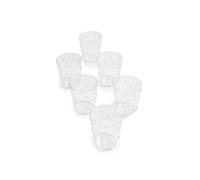 Zafferano Ensemble de verres de fête en verre borosilicate style Polka Dot (rose)