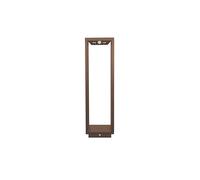 Zafferano, Home Solar Lamp, Lampadaire Sans Fil avec Panneau Solaire et Capteurs de Mouvement, Adapté à l'Extérieur, Variateur, 3000 K, Hauteur 50 cm, Couleur Corten
