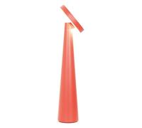 Zafferano Lampe de table Angelina – Rechargeable sans fil, tactile, dimmable 2200–3000K, rouge