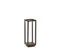 Zafferano, Lampe Home Pro, Lampe de Table Rechargeable et Sans Fil avec Contrôle Tactile, Convient pour le Salon et l'Extérieur, Dimmer, 3000 K, Hauteur 29,4 cm, Couleur Corten