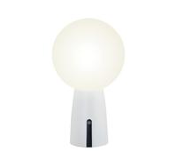 Zafferano, Lampe Olimpia Pro, Lampe de Table Rechargeable et Sans Fil avec Contrôle Tactile, Convient pour le Salon et l'Extérieur, Dimmer, 3000 K, Hauteur 26 cm, Couleur Blanche