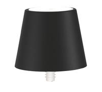 Zafferano, Lampe Poldina Stopper, Lampe-Capuchon Rechargeable Sans Fil avec Contrôle Tactile, Convient pour Salon et Extérieur, Variateur, 2200-3000 K, Hauteur 11 cm, Couleur Noir