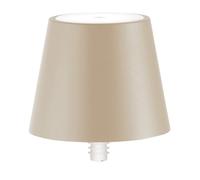 Zafferano, Lampe Poldina Stopper, Lampe-Capuchon Rechargeable Sans Fil avec Contrôle Tactile, Convient pour Salon et Extérieur, Variateur, 2200-3000 K, Hauteur 11 cm, Couleur Sable