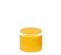 Zafferano, Lampe Push-Up, Lampe de Table Rechargeable et Sans Fil avec Contrôle Tactile, Utilisable également comme Lampe d'Extérieur, Dimmer 2200-3000 K, Hauteur 80-100 cm, Couleur Ocre