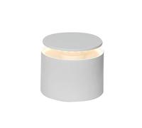 Zafferano, Lampe Push-Up, Lampe de Table Rechargeable et Sans Fil avec Contrôle Tactile, Utilisable également comme Lampe d'Extérieur, Dimmer 2200-3000 K, Hauteur 80-100 cm, Couleur Blanc