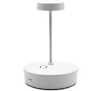 Zafferano Lampe de table Swap Mini – Sans fil, tactile, variateur, 2700 K, H14,8cm, blanc