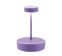 Zafferano, Lampe Swap Mini, Lampe de Table Rechargeable et Sans Fil avec Contrôle Tactile, Convient pour Salon et Extérieur, Dimmer, 2700 K, Hauteur 14,8 cm, Couleur Lila