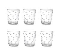 Zafferano Lot de 6 gobelets à pois blancs