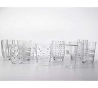 ZAFFERANO Lot de 6 verres transparents