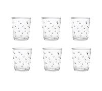 Zafferano Lot de verres de fête en verre borosilicate au design à pois (transparent)