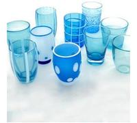 ZAFFERANO Melting Pot 6 Verres Assortis Aquamarine