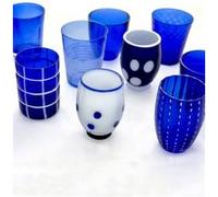 ZAFFERANO Melting Pot 6 Verres Assortis Bleu