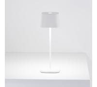Zafferano Ofelia Lampe rechargeable LED blanc - 29 cm Ce luminaire comporte des modules à LED prémontés de classes énergétiques A A++, A+, A