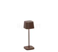 Zafferano Ofelia Lampe rechargeable LED marron - 20 cm Ce luminaire comporte des modules à LED prémontés de classes énergétiques A A++, A+, A