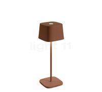 Zafferano Ofelia Lampe rechargeable LED marron - 29 cm Ce luminaire comporte des modules à LED prémontés de classes énergétiques A A++, A+, A