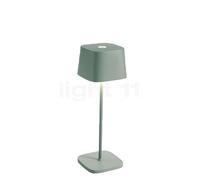 Zafferano Ofelia Lampe rechargeable LED vert - 29 cm Ce luminaire comporte des modules à LED prémontés de classes énergétiques A A++, A+, A