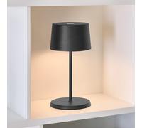 Zafferano Olivia Lampe rechargeable LED gris foncé - 22 cm Ce luminaire comporte des modules à LED prémontés de classes énergétiques A A++, A+, A