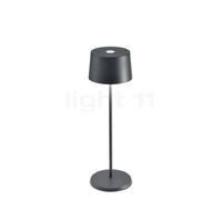Zafferano Olivia Lampe rechargeable LED gris foncé - 35 cm
