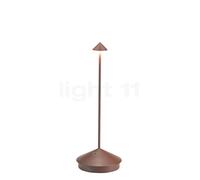 Zafferano Pina Lampe rechargeable LED marron Ce luminaire comporte des modules à LED prémontés de classes énergétiques A A++, A+, A