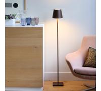 Zafferano Poldina Lampe rechargeable LED marron - 52/87/122 cm Ce luminaire comporte des modules à LED prémontés de classes énergétiques A A++, A+, A