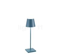 Zafferano Poldina Lampe rechargeable LED bleu - 38 cm , fin de série Ce luminaire comporte des modules à LED prémontés de classes énergétiques A A++, A+, A