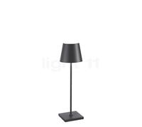 Zafferano Poldina Lampe rechargeable LED gris foncé - 38 cm , fin de série