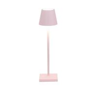 Zafferano Lampe de table Poldina Micro rechargeable sans fil tactile Dimmer 2200-3000 K 27,5 cm Rose