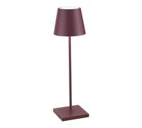 Zafferano Poldina PRO Lampe De Table 38cm LED Rechargeable Sans Fil Bordeaux