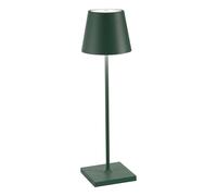 Zafferano Poldina PRO Lampe De Table 38cm LED Rechargeable Sans Fil Verte A