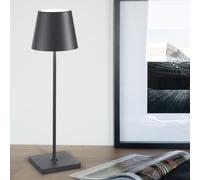 AI LATI Poldina Pro USB Lampe de table LED avec variateur Ø 11 H : 38 cm, gris foncé LD0340N3