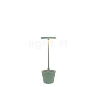 Zafferano Poldina Reverso Lampe rechargeable LED vert pâle Ce luminaire comporte des modules à LED prémontés de classes énergétiques A A++, A+, A