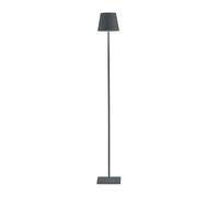 ZAFFERANO set de 2 lampes de table ou lampadaires pour l'extérieur POLDINA PRO L (Gris foncé - Aluminium peint et polycarbonate)