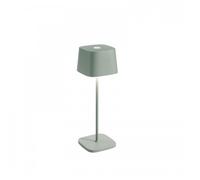 ZAFFERANO set de 3 lampes de table OFELIA (Sauge - Aluminium peint et polycarbonate)
