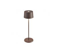 ZAFFERANO set de 3 lampes de table OLIVIA (Corten - Aluminium peint et polycarbonate)