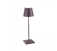 ZAFFERANO set de 3 lampes de table POLDINA (Bordeaux - Aluminium peint et polycarbonate)